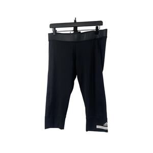 Stella McCartney x Adidas Climalite Crop Leggings Black Workout Size Large